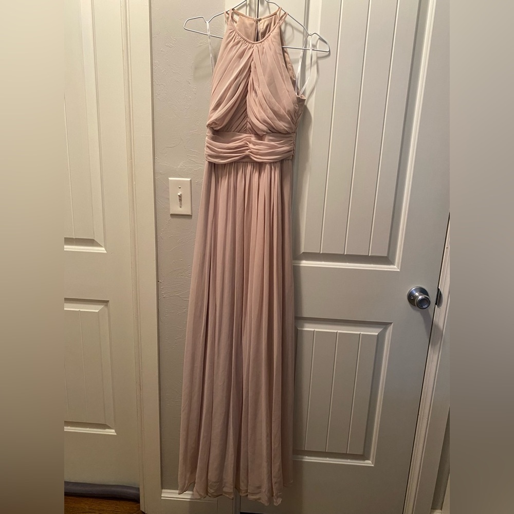 Elegant floor length formal dress in color camo size 2